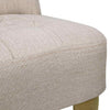 vidaXL Sillones de Estilo Francés, 2 piezas, Tejido de Poliéster Crema, 54 x 66,5 x 70 cm - Image 6 of 8