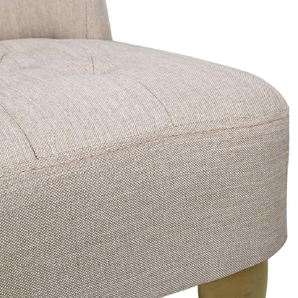 vidaXL Sillones de Estilo Francés, 2 piezas, Tejido de Poliéster Crema, 54 x 66,5 x 70 cm - Image 6 of 8