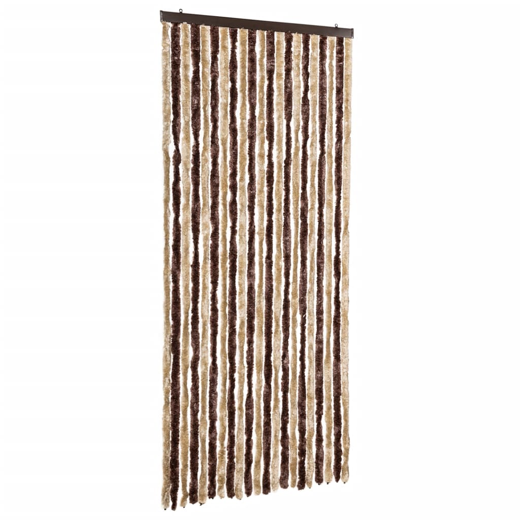 vidaXL Zanzariera Beige e Marrone Chiaro 90x220cm Ciniglia - Image 2 of 6