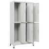 vidaXL Taquilla con Llave de 6 Compartimentos de Acero 90x45x180 cm - Image 2 of 7