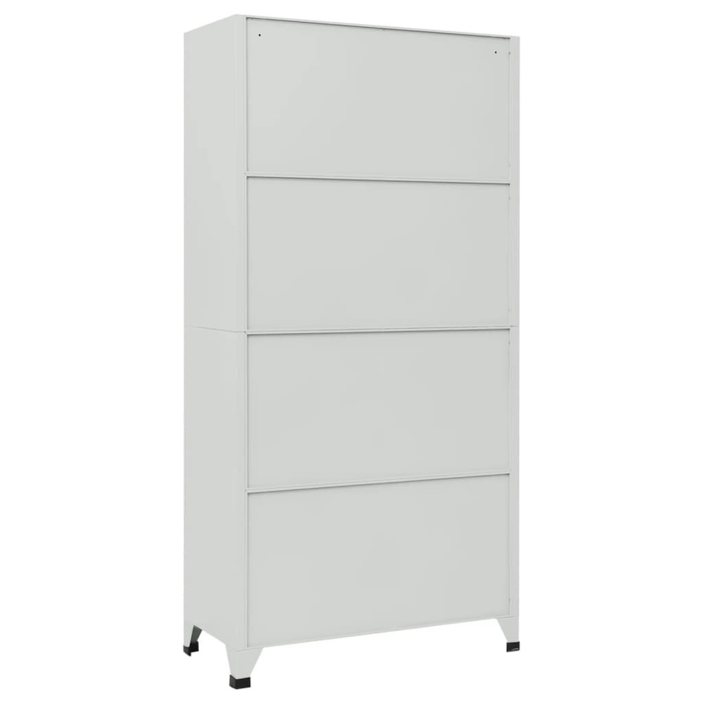 vidaXL Taquilla con Llave de 6 Compartimentos de Acero 90x45x180 cm - Image 3 of 7