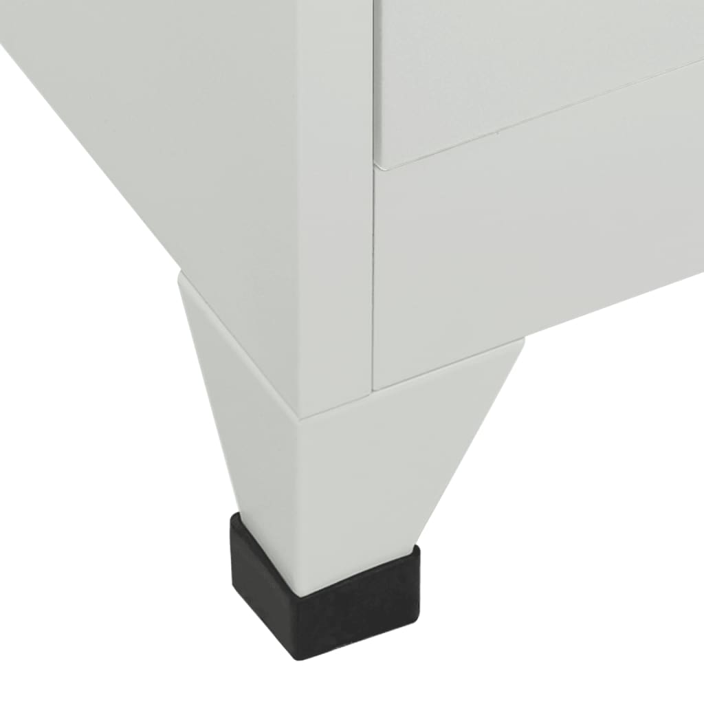 vidaXL Taquilla con Llave de 6 Compartimentos de Acero 90x45x180 cm - Image 4 of 7