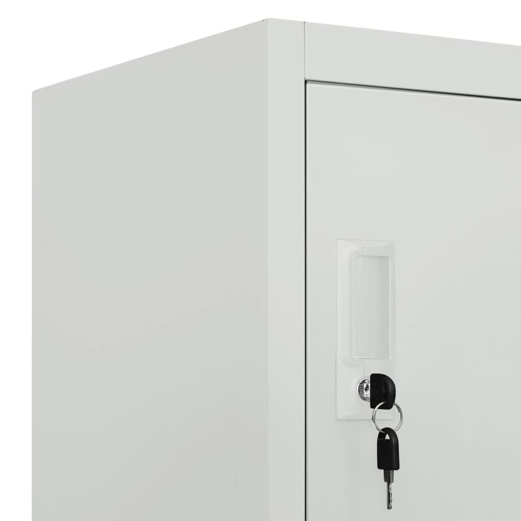 vidaXL Taquilla con Llave de 6 Compartimentos de Acero 90x45x180 cm - Image 5 of 7