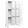 Armadietto Professionale in Acciaio con 9 Scomparti e Serratura - Grigio - Image 2 of 7