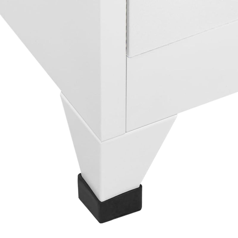 Armadietto Professionale in Acciaio con 9 Scomparti e Serratura - Grigio - Image 4 of 7
