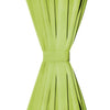 vidaXL 2 Pz Tende in Micro Raso con Passanti 140x225 cm Verdi - Image 2 of 2