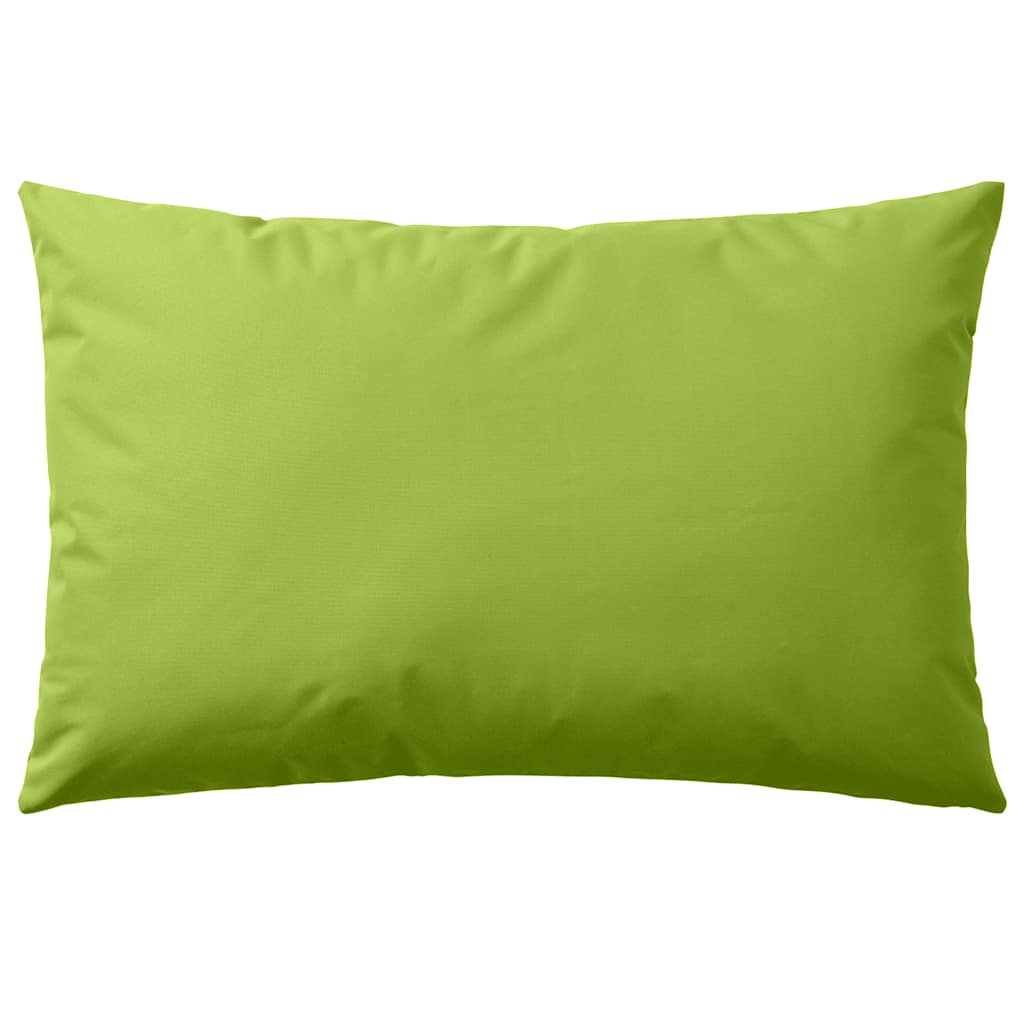 vidaXL Outdoor Cushions in Waterproof Polyester 60 x 40 cm Apple Green - Image 1 of 7