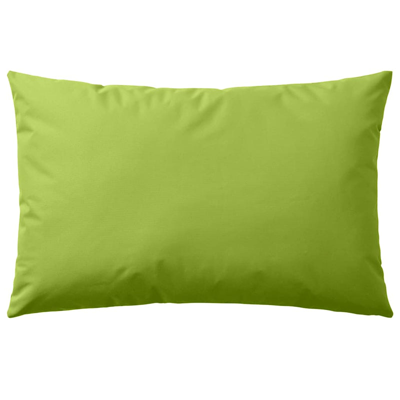 vidaXL Outdoor Cushions in Waterproof Polyester 60 x 40 cm Apple Green - Image 1 of 7