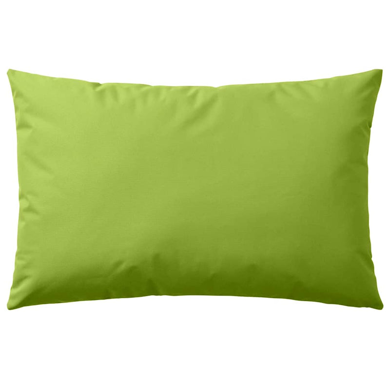 vidaXL Outdoor Cushions in Waterproof Polyester 60 x 40 cm Apple Green - Image 3 of 7