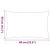 Cuscini da Esterno in Poliestere 60x40 cm Grigio, Set da 2 - immagine 7 | SolPatio - Image 7 of 8