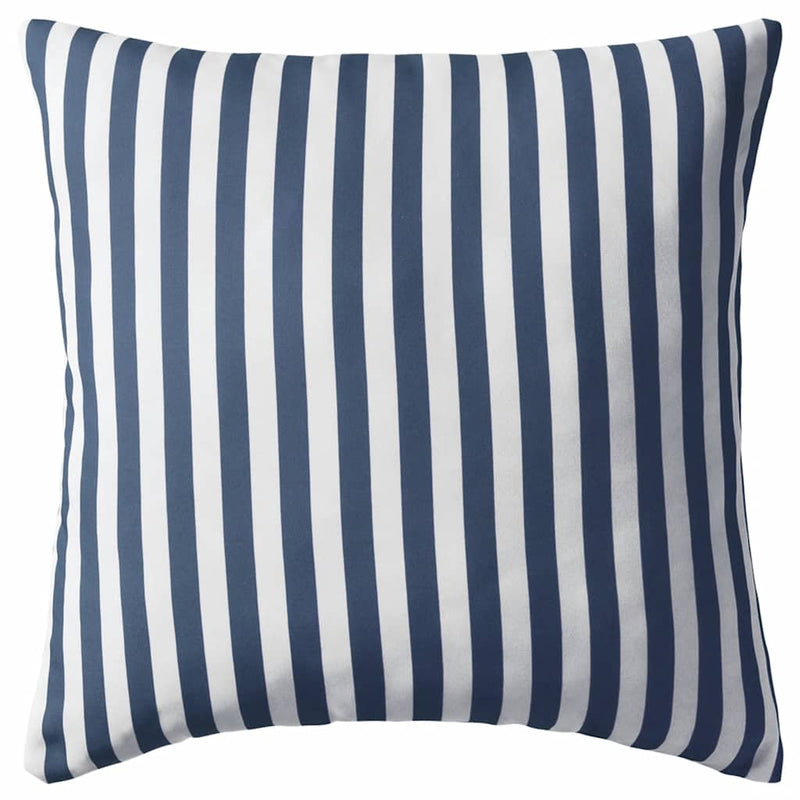 vidaXL Cojines de Exterior Set de 2 Impermeables a Rayas 45x45 cm Azul - Image 6 of 12