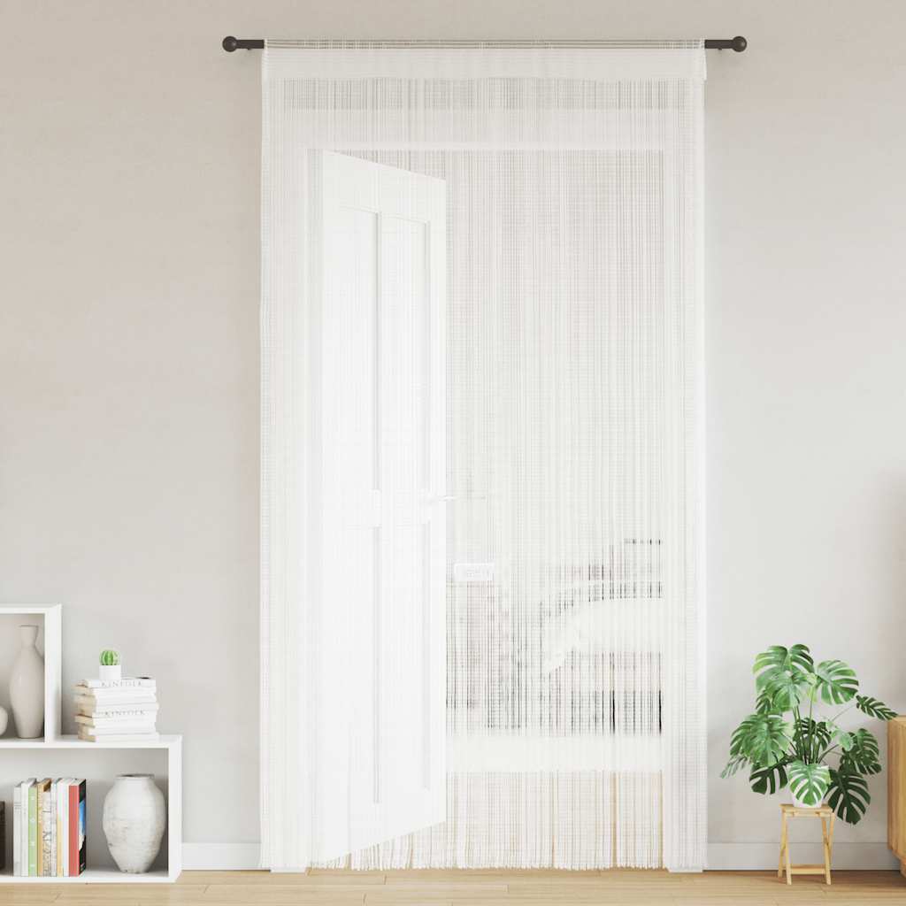vidaXL 2 Pz Tende a Fili 140x250 cm Bianche - Image 1 of 8