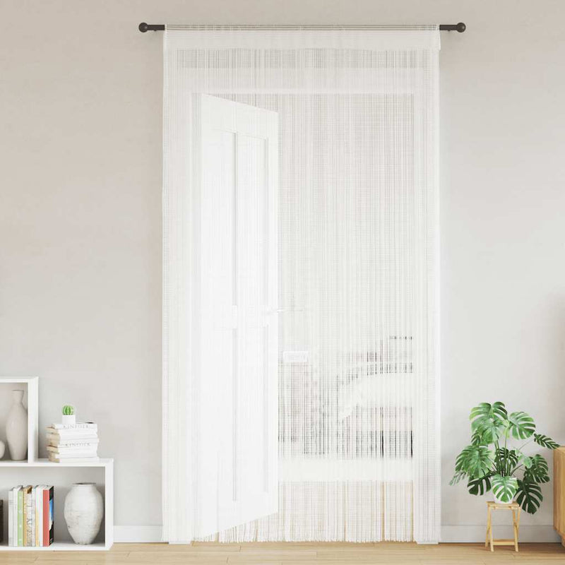 vidaXL 2 Pz Tende a Fili 140x250 cm Bianche - Image 1 of 8