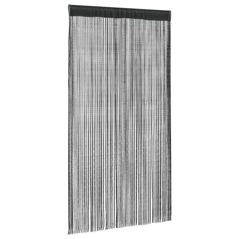 vidaXL 2 Pz Tende a Fili 140x250 cm Nere - Image 1 of 7