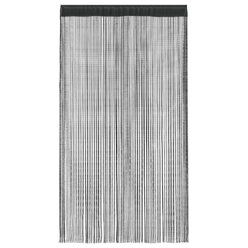 vidaXL 2 Pz Tende a Fili 140x250 cm Nere - Image 2 of 7
