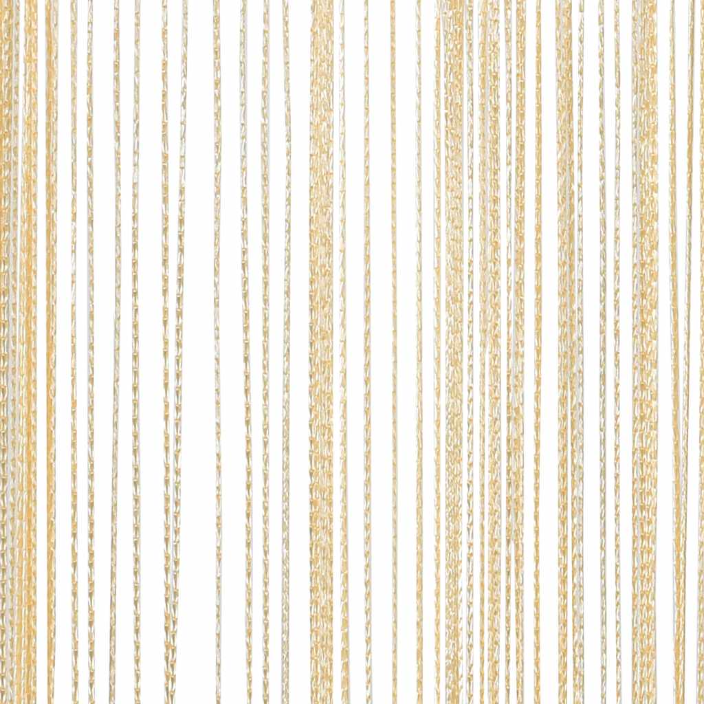 Tende a Fili vidaXL 100x250 cm Crema - Set da 2 Pezzi - Image 6 of 8