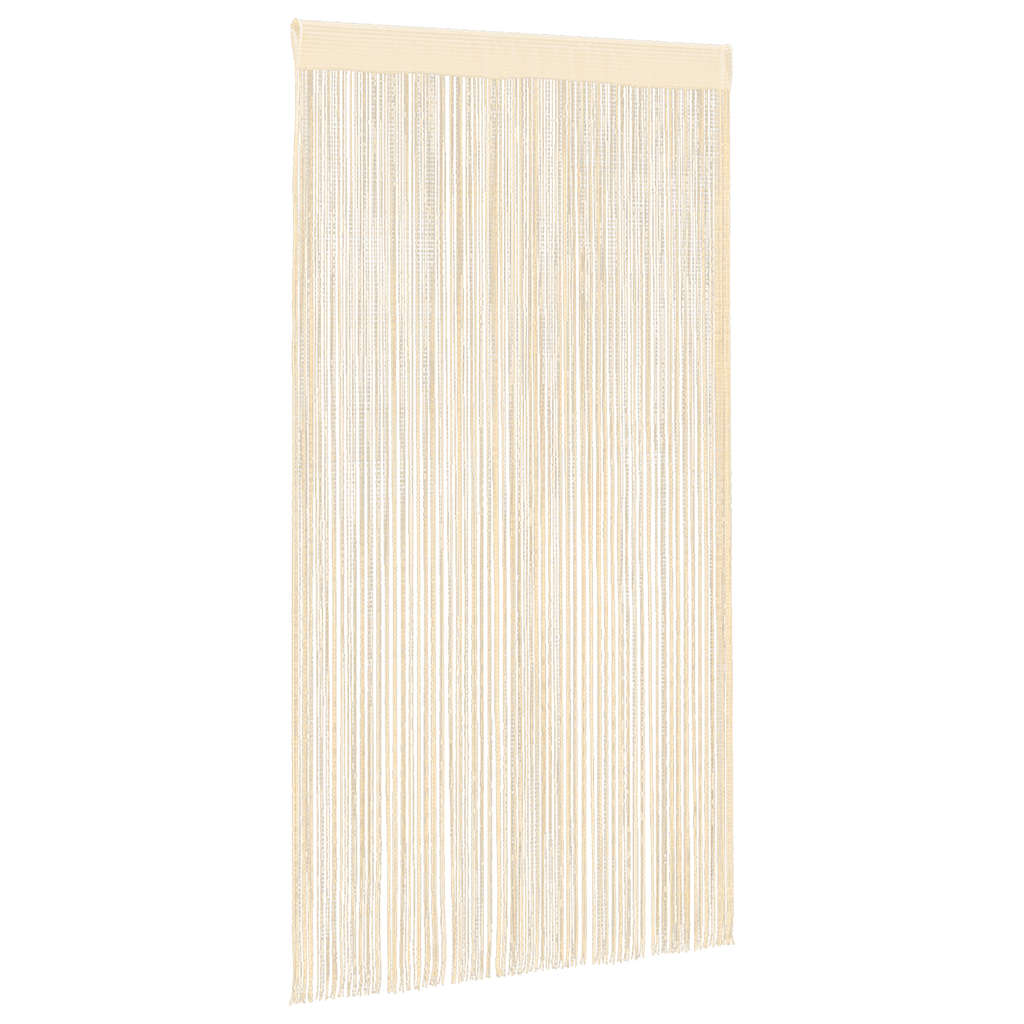 vidaXL Tende a Fili Crema, Set da 2 Pezzi (140x250 cm) - Image 2 of 8