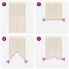vidaXL Tende a Fili Crema, Set da 2 Pezzi (140x250 cm) - Image 4 of 8