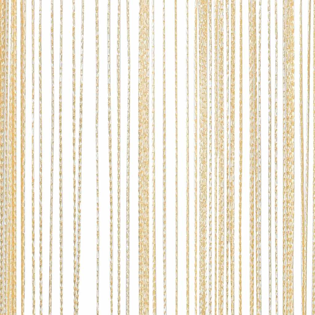 vidaXL Tende a Fili Crema, Set da 2 Pezzi (140x250 cm) - Image 6 of 8