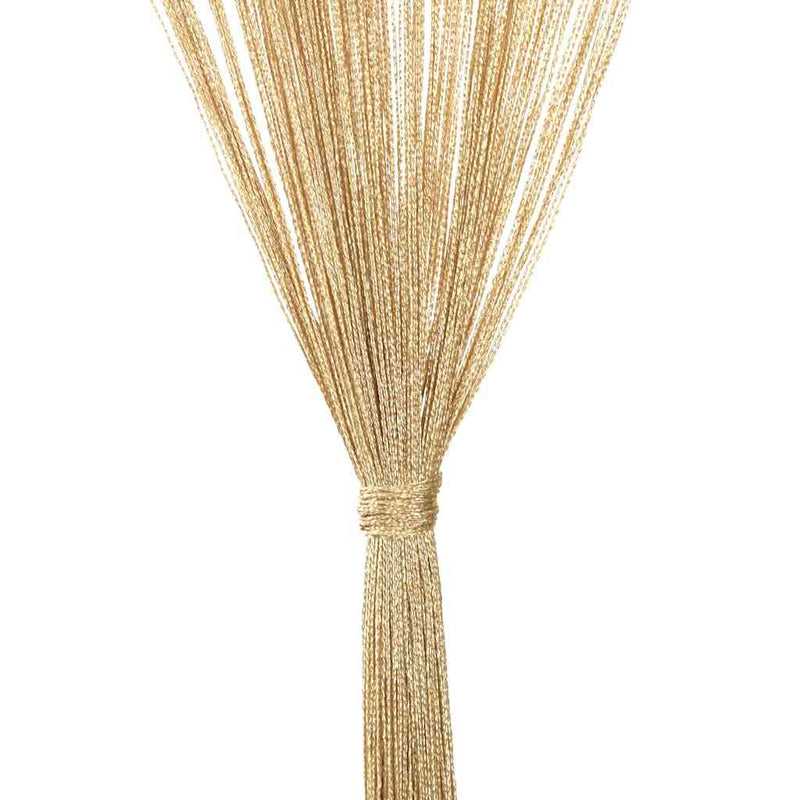 vidaXL Tende a Fili in Poliestere 100 x 250 cm Beige (Set da 2) - Image 10 of 16