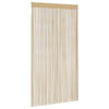 Tende a Fili in Tessuto 140x250 cm Beige (Set di 2) - immagine 2 | SolPatio - Image 2 of 8