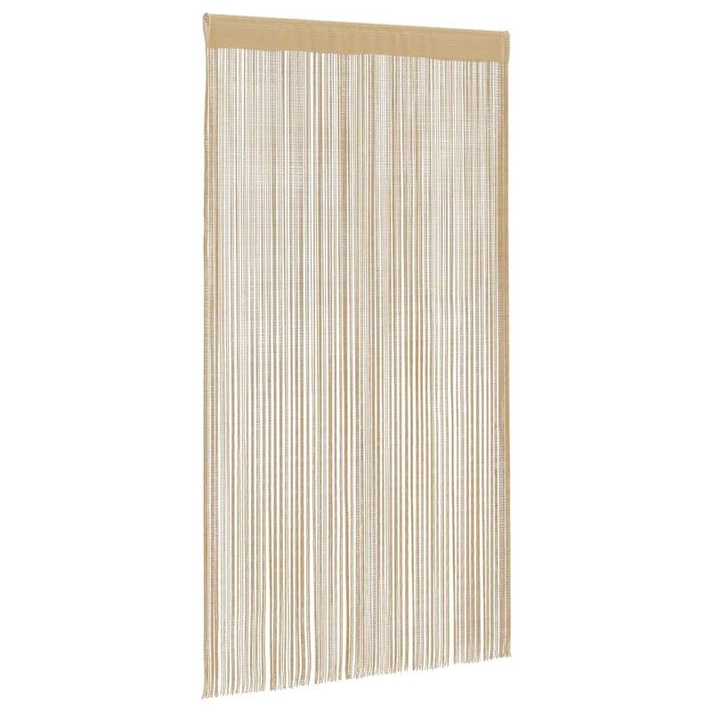 vidaXL Tende a Fili in Poliestere 100 x 250 cm Beige (Set da 2) - Image 4 of 16