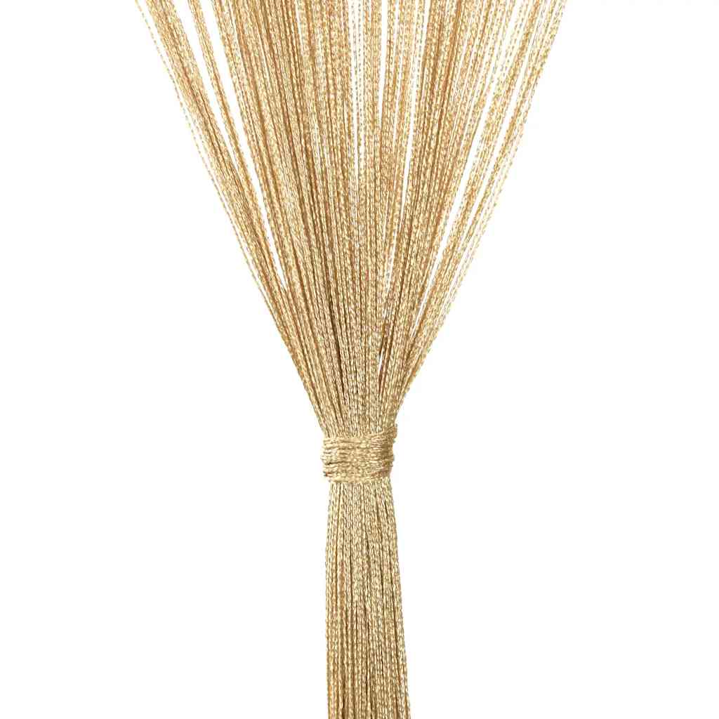 vidaXL Tende a Fili in Poliestere 100 x 250 cm Beige (Set da 2) - Image 9 of 16