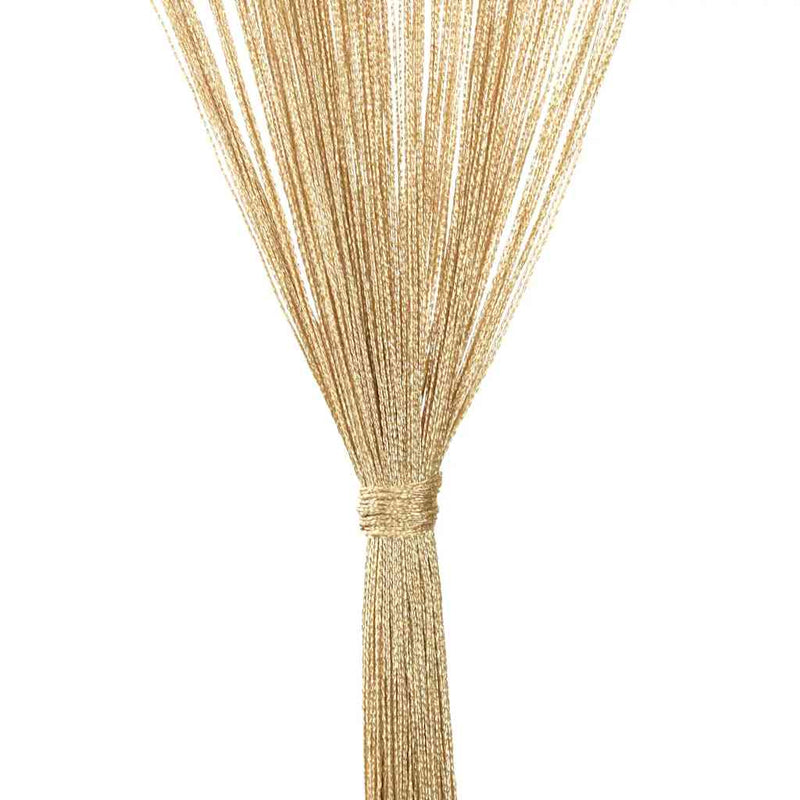 vidaXL Tende a Fili in Poliestere 100 x 250 cm Beige (Set da 2) - Image 9 of 16