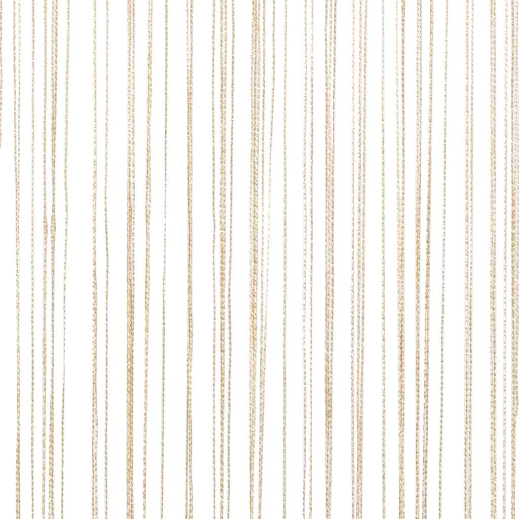 vidaXL Tende a Fili in Poliestere 100 x 250 cm Beige (Set da 2) - Image 12 of 16