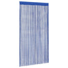 Coppia di Tende a Fili Decorative, 140x250 cm, Blu Intenso - Image 2 of 8