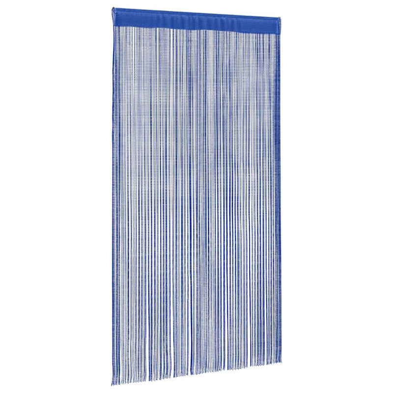 Coppia di Tende a Fili Decorative, 140x250 cm, Blu Intenso - Image 2 of 8