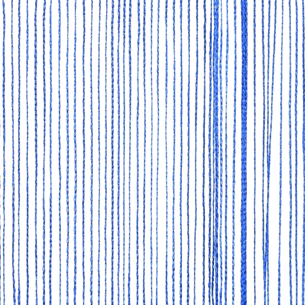 Coppia di Tende a Fili Decorative, 140x250 cm, Blu Intenso - Image 6 of 8
