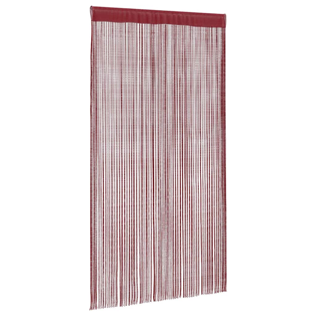 Set di 2 Tende a Filo Decorative 140x250 cm- Rosso Bordeaux - immagine 2 | SolPatio - Image 2 of 8