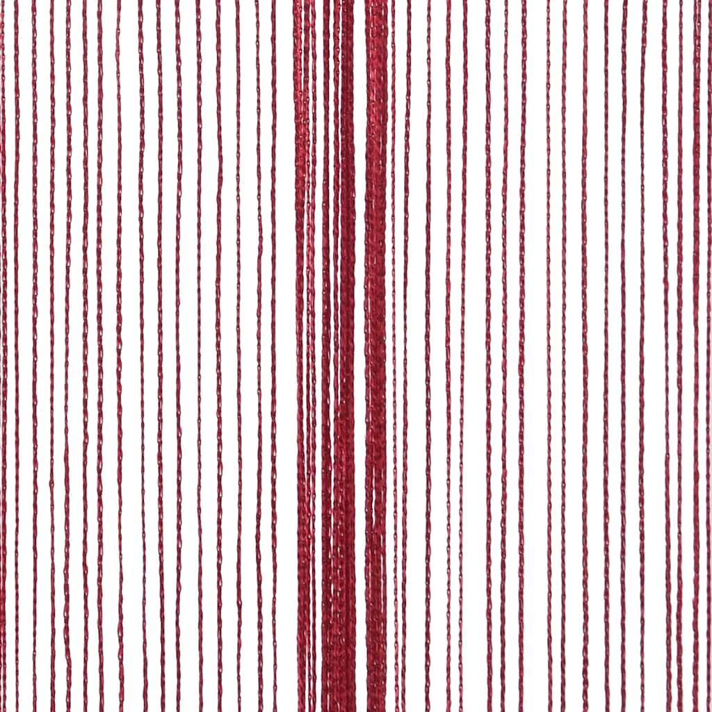 Set di 2 Tende a Filo Decorative 140x250 cm- Rosso Bordeaux - immagine 6 | SolPatio - Image 6 of 8