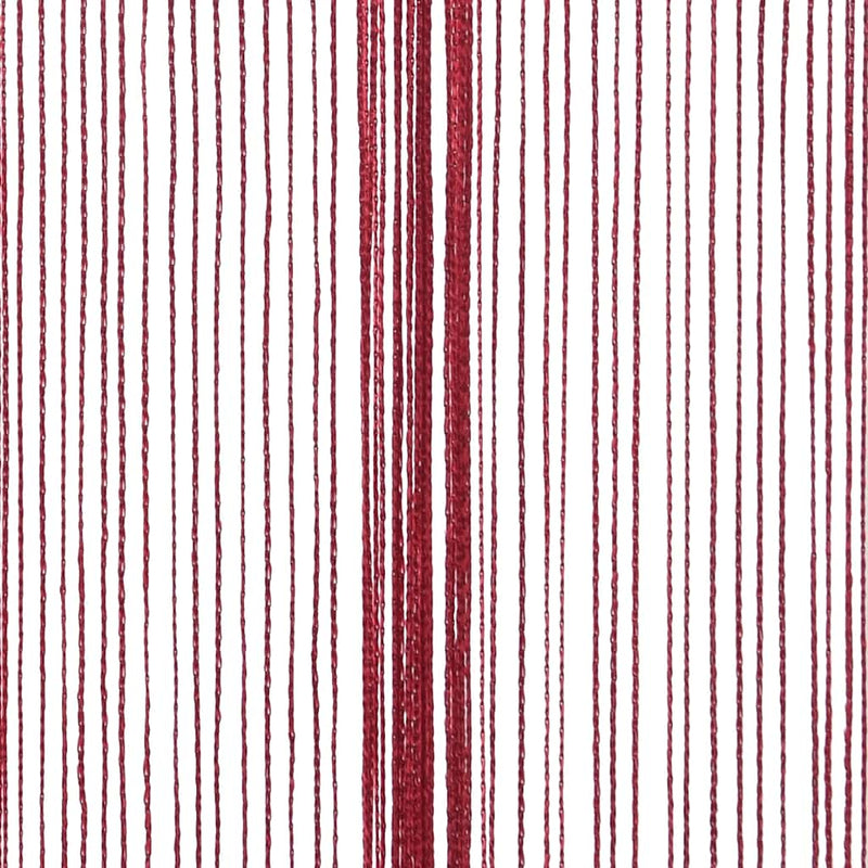 Set di 2 Tende a Filo Decorative 140x250 cm- Rosso Bordeaux - immagine 6 | SolPatio - Image 6 of 8
