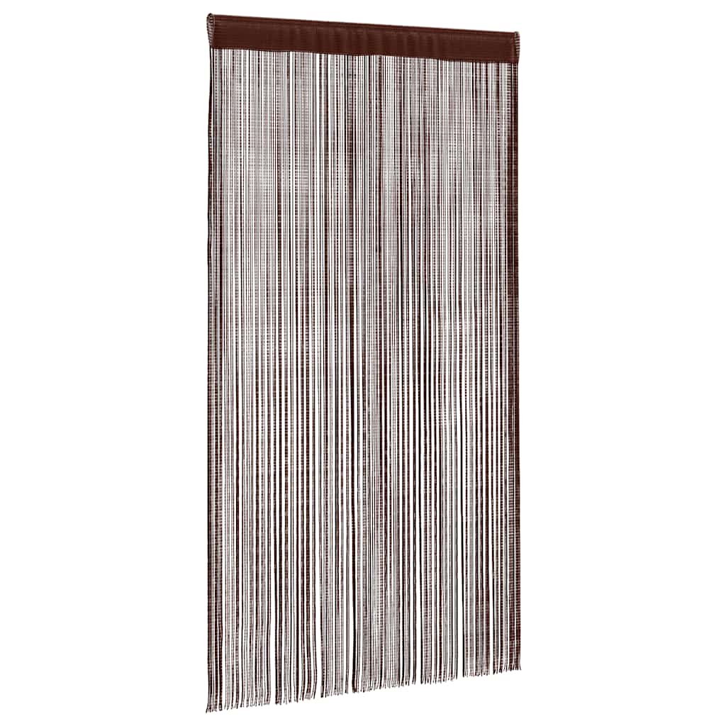Set 2 Tende a Fili Decorative – 100x250 cm, Marrone Caldo - immagine 2 | SolPatio - Image 2 of 8