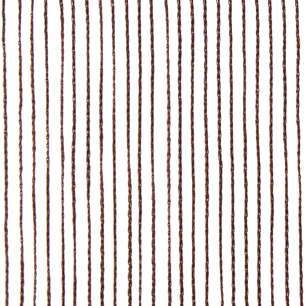 Set 2 Tende a Fili Decorative – 100x250 cm, Marrone Caldo - immagine 6 | SolPatio - Image 6 of 8