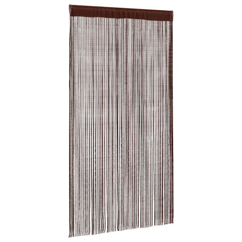 vidaXL Tende a Fili 100% Poliestere 140x250 cm Marroni - Image 2 of 8