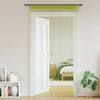 vidaXL 2 Pz Tende a Fili 140x250 cm Verdi - Image 1 of 8