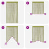 vidaXL 2 Pz Tende a Fili 140x250 cm Verdi - Image 4 of 8
