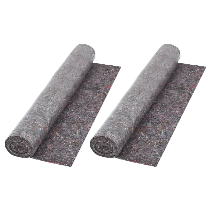 vidaXL Lona Protectora Antideslizante para Pintores, 2 piezas, 1x50 m, 180 g/m², Gris - Image 3 of 10