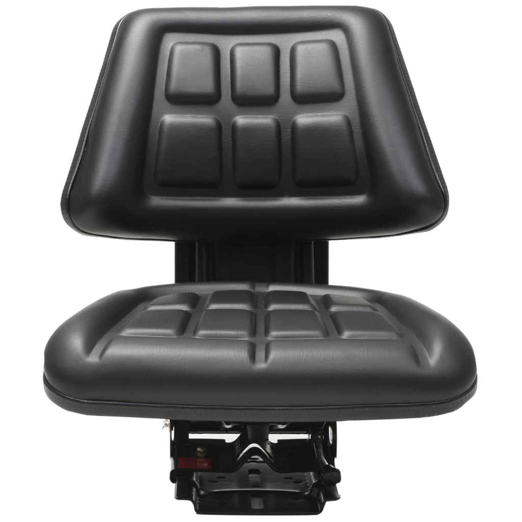 vidaXL Sedile per Trattore con Sospensione in Acciaio e PVC 48x50x59 cm Nero - Image 1 of 19
