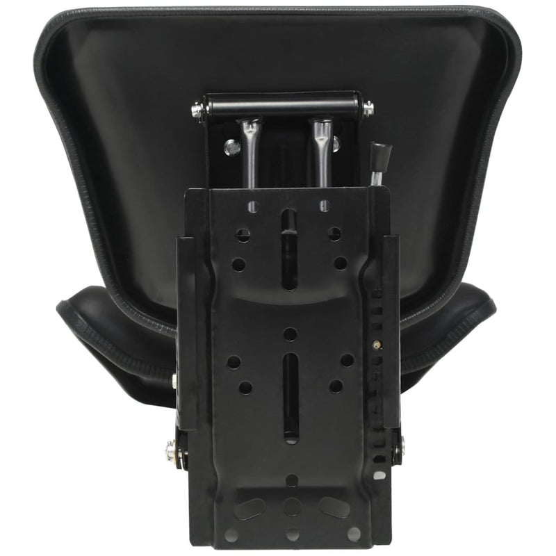vidaXL Sedile per Trattore con Sospensione in Acciaio e PVC 48x50x59 cm Nero - Image 11 of 19