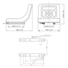 Sedile Universale per Trattore vidaXL– Nero - immagine 8 | SolPatio - Image 8 of 8