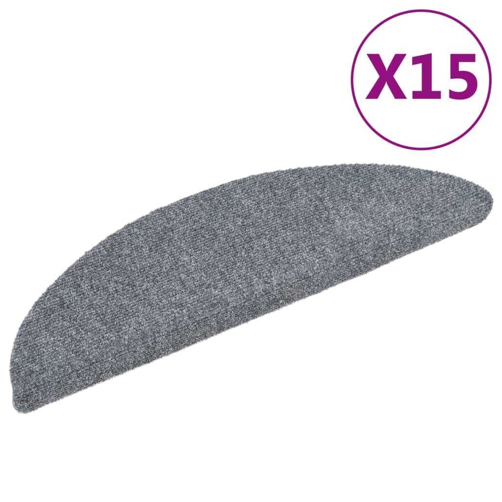 Tappetini Autoadesivi Semicircolari per Scale - Comfort e Sicurezza, Set 10 Pezzi Grigio Scuro - Image 6 of 20
