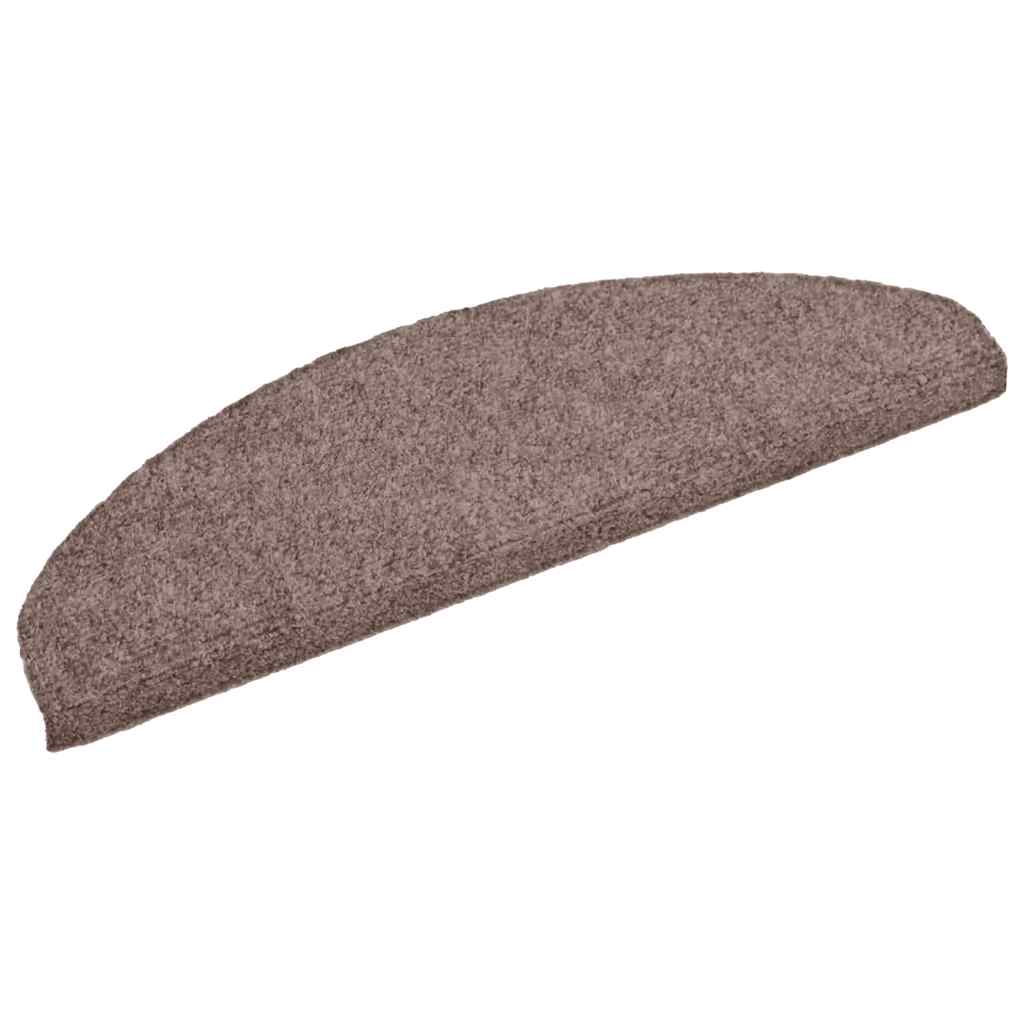 Tappetini per scale autoadesivi 10 pz 65x21x4 cm marrone semicircolari grandi - immagine 9 | SolPatio - Image 9 of 26