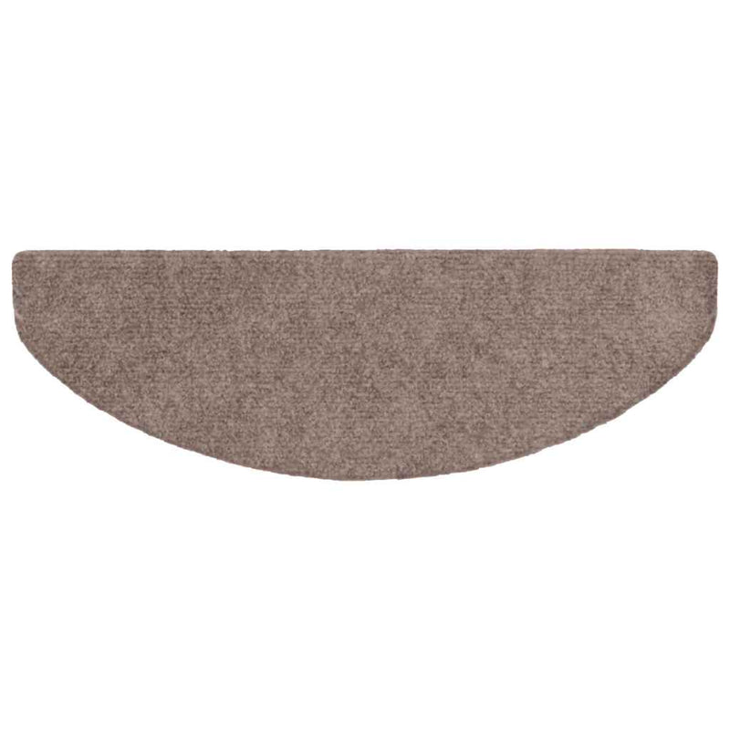 Tappetini per scale autoadesivi 10 pz 65x21x4 cm marrone semicircolari grandi - immagine 13 | SolPatio - Image 13 of 26