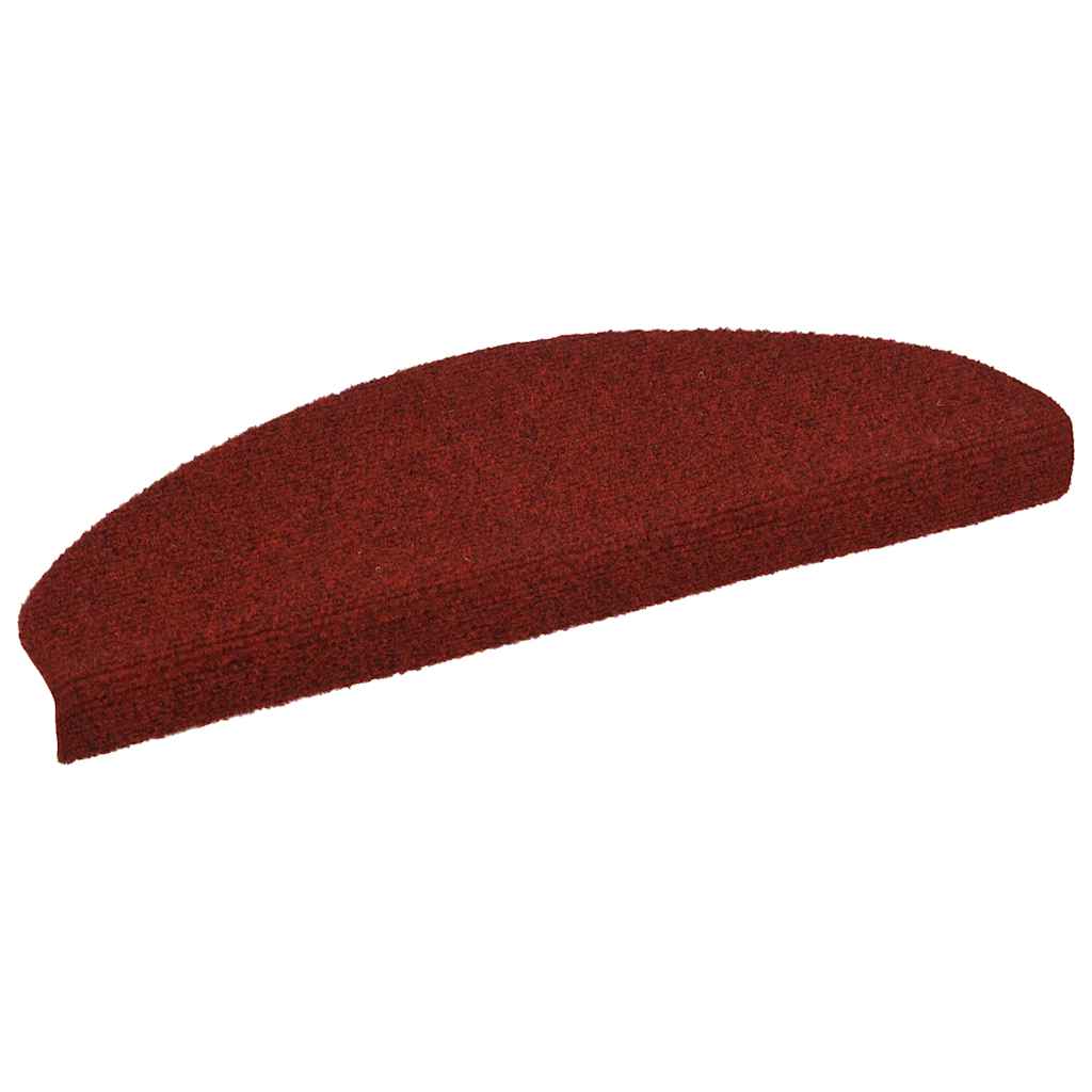 vidaXL Tappetini Autoadesivi per Scale 15 pz 65x21x4 cm Rosso - Image 3 of 7