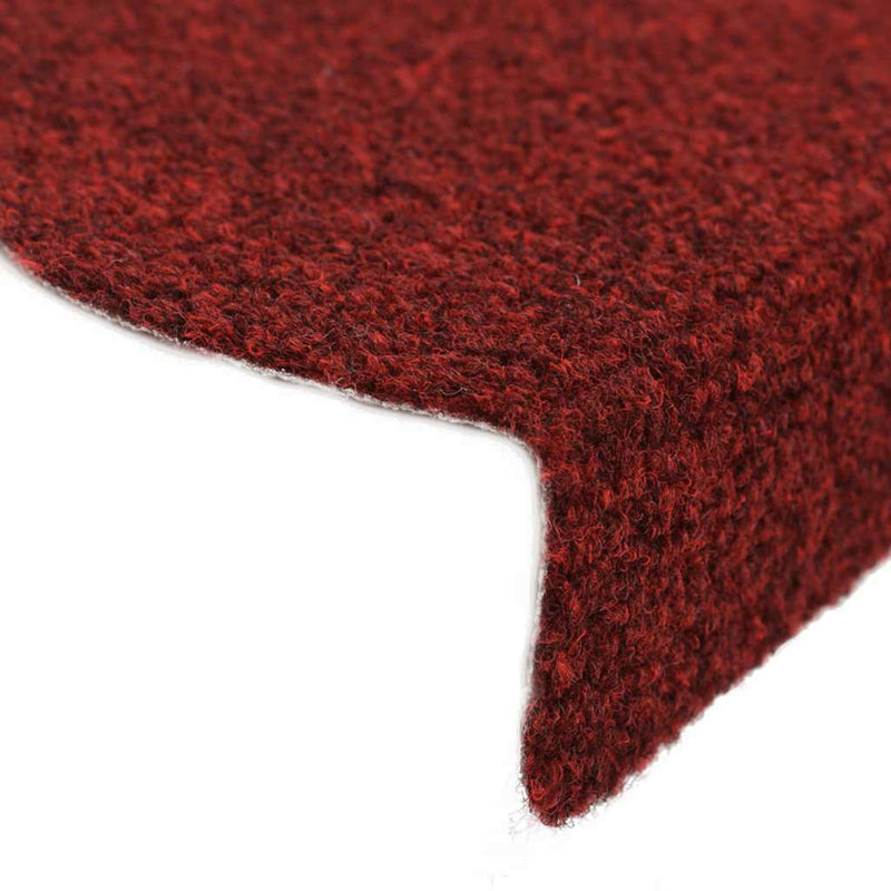 vidaXL Tappetini Autoadesivi per Scale 15 pz 65x21x4 cm Rosso - Image 6 of 7