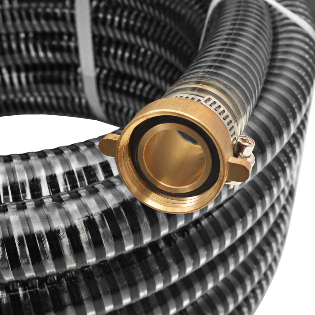 Tubo di Aspirazione con Connettori in Ottone 7 m Nero - Image 2 of 5